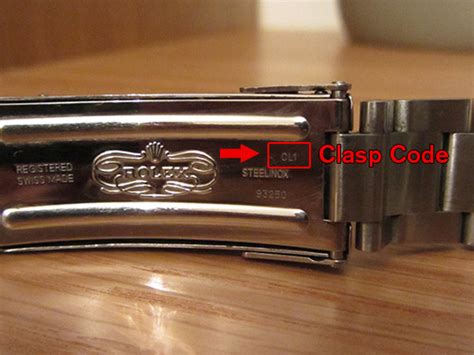 ceas rolex wl 2055|rolex clasp code lookup.